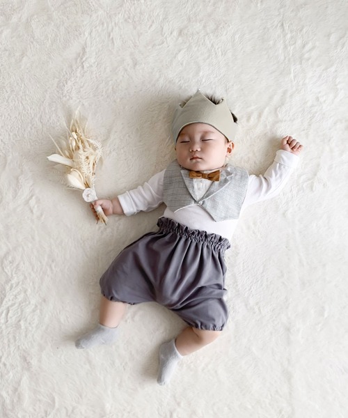 mocmof（モクモフ）の「おめかしギフトセット（フォーマル）（ベビーギフト・キッズ・グレー/ブルー系その他3/ベージュ/グリーン系その他4・ﾌﾘ-）」の17枚目の写真