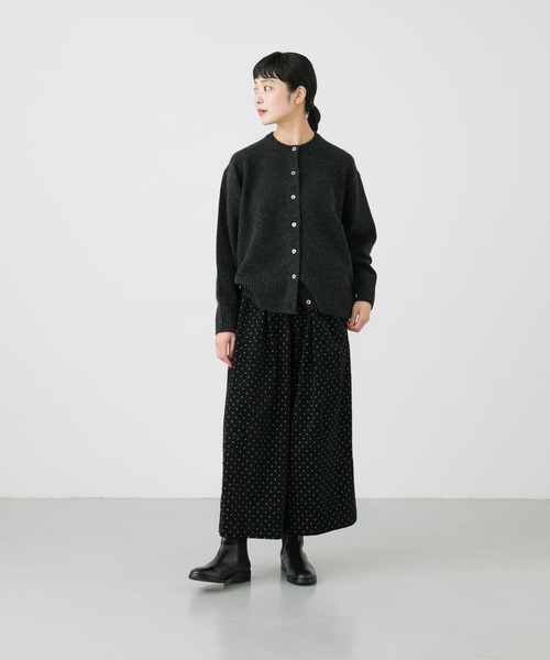 かぐれ(カグレ)の「クルーネックニットカーディガン(カーディガン/ボレロ・レディース・レッド系その他/イエロー系その他/チャコールグレー・FREE)」の7枚目の写真