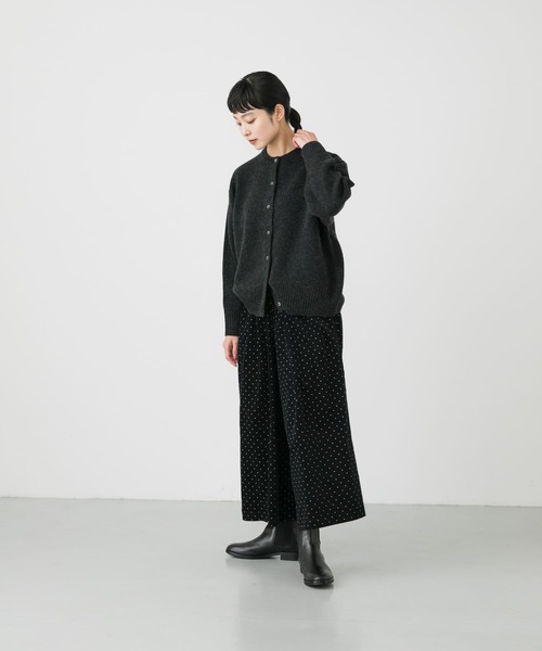 かぐれ(カグレ)の「クルーネックニットカーディガン(カーディガン/ボレロ・レディース・レッド系その他/イエロー系その他/チャコールグレー・FREE)」の8枚目の写真