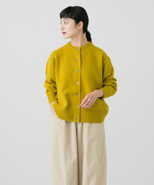 かぐれ(カグレ)の「クルーネックニットカーディガン(カーディガン/ボレロ・レディース・レッド系その他/イエロー系その他/チャコールグレー・FREE)」の11枚目の写真
