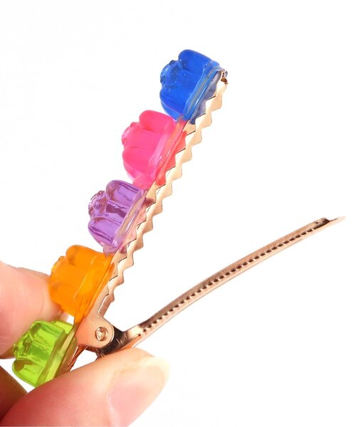 algy（アルジー）の「くまヘアピン（ヘアピン・キッズ・レッド/ネイビー・FREE）」の7枚目の写真