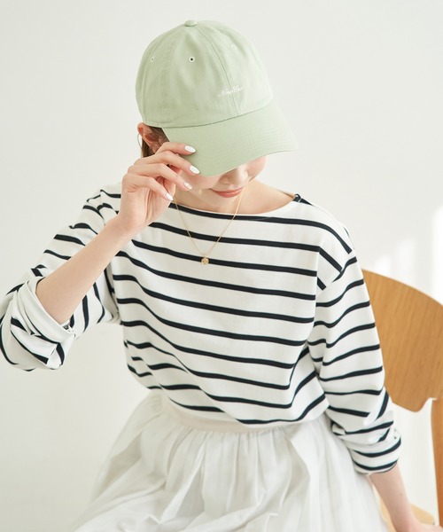 NEW ERA(ニューエラ)の「【NEWERA(R)/別注】 Casual Classic handwritten logo cap(キャップ・レディース・ブルー系その他4/ブラック/ライトグリーン/キナリ・FREE)」の1枚目の写真