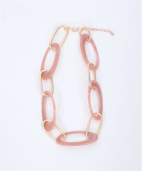 axes femme（アクシーズファム）の「オーバルアクセントネックレス（ネックレス・レディース・ピンク/サックスブルー/ブラック・FREE）」の11枚目の写真