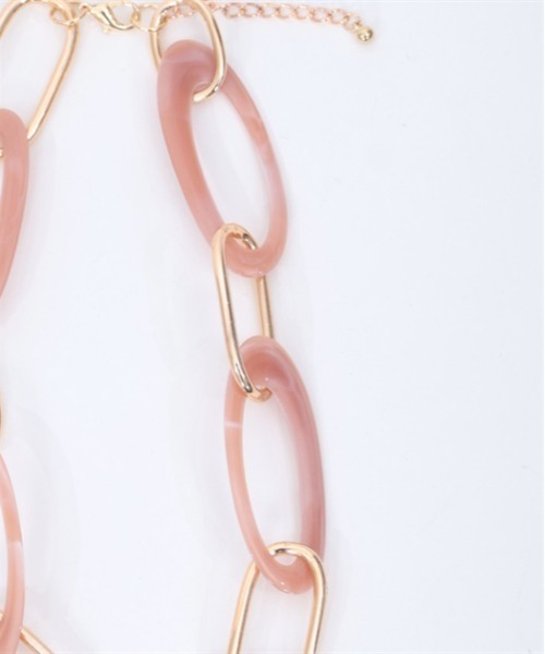 axes femme（アクシーズファム）の「オーバルアクセントネックレス（ネックレス・レディース・ピンク/サックスブルー/ブラック・FREE）」の10枚目の写真