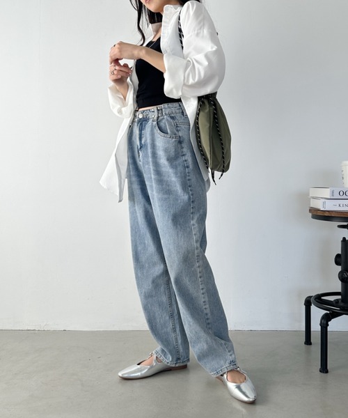 CLEA（クレア）の「ナイロンショルダー巾着バッグ（ショルダーバッグ・レディース・ブラック/カーキ/ベージュ/ホワイト・FREE）」の12枚目の写真