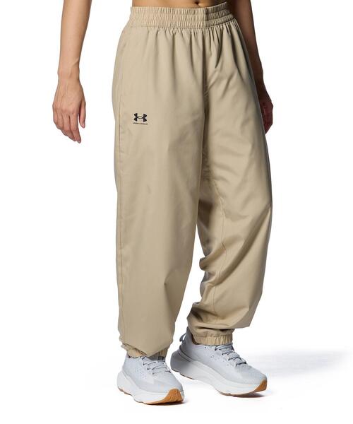 UNDER ARMOUR(アンダーアーマー)の「UAメッシュ ライナー ウーブン パンツ(トレーニング/レディース)(その他パンツ・レディース・ブラウン系・XL/S/L/M)」の1枚目の写真