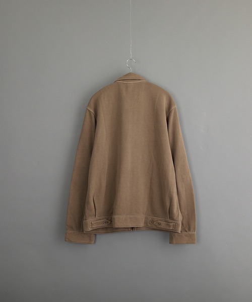 VIBGYOR（ヴィブジョー）の「ピグメント加工 裏毛スウェット ZIP ジャケット（その他アウター・メンズ・ダークブルー/ベージュ/ブラック・LARGE/MEDIUM）」の6枚目の写真