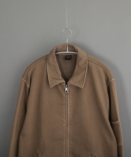 VIBGYOR（ヴィブジョー）の「ピグメント加工 裏毛スウェット ZIP ジャケット（その他アウター・メンズ・ダークブルー/ベージュ/ブラック・LARGE/MEDIUM）」の7枚目の写真