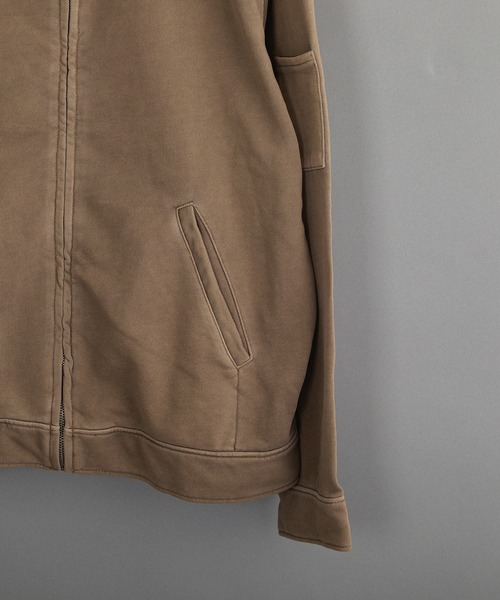VIBGYOR（ヴィブジョー）の「ピグメント加工 裏毛スウェット ZIP ジャケット（その他アウター・メンズ・ダークブルー/ベージュ/ブラック・LARGE/MEDIUM）」の9枚目の写真