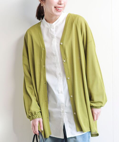 rps(アールピーエス)の「スラブニットソーワイドカーディガン(カーディガン/ボレロ・レディース・ライトグレー/グリーン系その他/チャコールグレー/ブルー・フリー)」の17枚目の写真