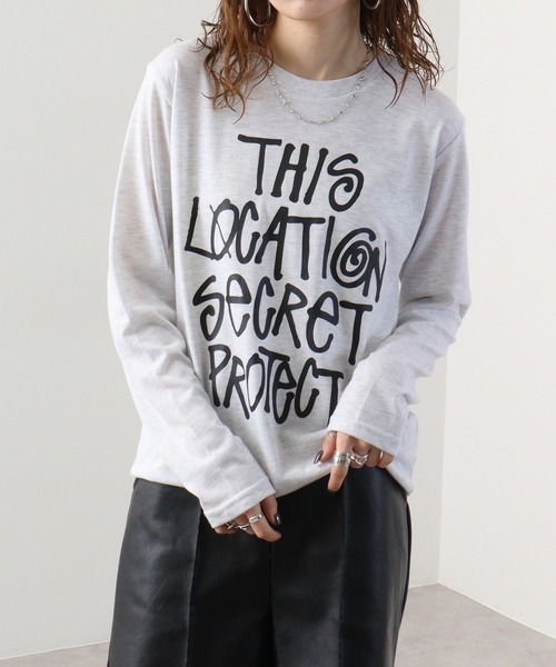 FUNALIVE(ファンアライブ)の「プリントロングスリーブTシャツ(Tシャツ/カットソー・メンズ・スミクロ/ミント/ラベンダー/ネイビー/ホワイト/ホワイト系その他/ライトグレー/ブラック系その他/ブラック/グレイッシュベージュ/サックスブルー/ペールイエロー・M/L/LL)」の3枚目の写真