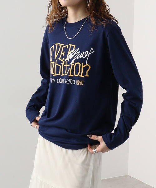 FUNALIVE(ファンアライブ)の「プリントロングスリーブTシャツ(Tシャツ/カットソー・メンズ・スミクロ/ミント/ラベンダー/ネイビー/ホワイト/ホワイト系その他/ライトグレー/ブラック系その他/ブラック/グレイッシュベージュ/サックスブルー/ペールイエロー・M/L/LL)」の10枚目の写真