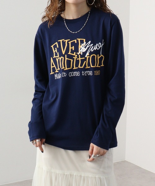FUNALIVE(ファンアライブ)の「プリントロングスリーブTシャツ(Tシャツ/カットソー・メンズ・スミクロ/ミント/ラベンダー/ネイビー/ホワイト/ホワイト系その他/ライトグレー/ブラック系その他/ブラック/グレイッシュベージュ/サックスブルー/ペールイエロー・M/L/LL)」の22枚目の写真