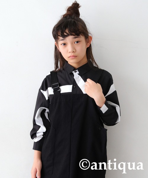 antiqua（アンティカ）の「アート柄シャツ（シャツ/ブラウス・キッズ・ブラック・160/150/140）」の14枚目の写真