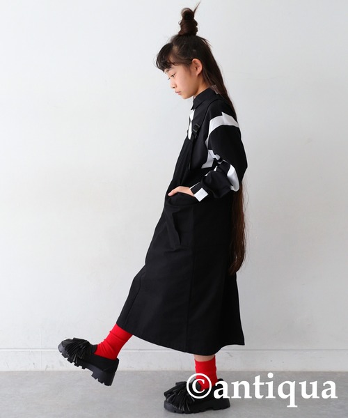 antiqua（アンティカ）の「アート柄シャツ（シャツ/ブラウス・キッズ・ブラック・160/150/140）」の3枚目の写真