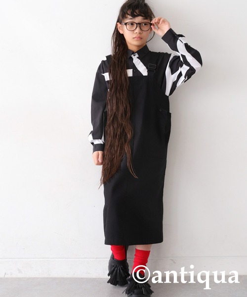 antiqua（アンティカ）の「アート柄シャツ（シャツ/ブラウス・キッズ・ブラック・160/150/140）」の5枚目の写真