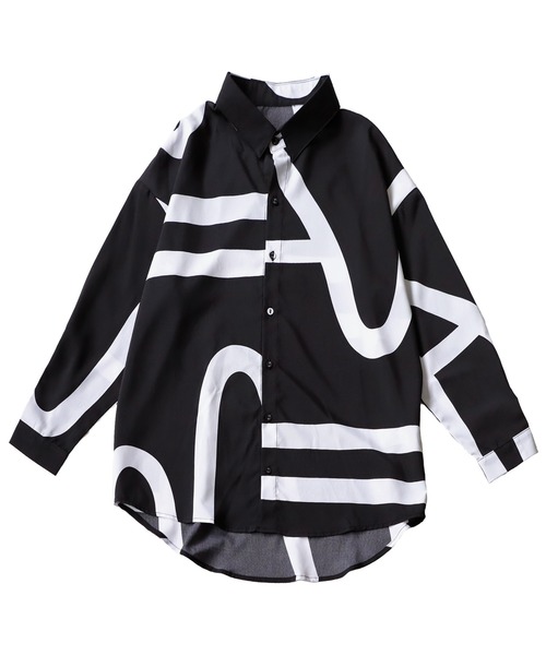 antiqua（アンティカ）の「アート柄シャツ（シャツ/ブラウス・キッズ・ブラック・160/150/140）」の8枚目の写真