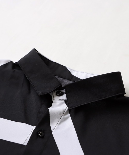 antiqua（アンティカ）の「アート柄シャツ（シャツ/ブラウス・キッズ・ブラック・160/150/140）」の2枚目の写真