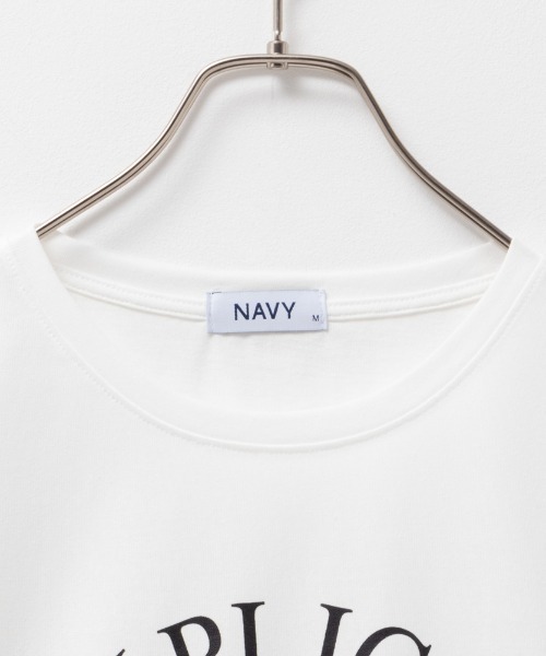 NAVY(ネイビー)の「NAVY アーチプリントTシャツ(Tシャツ/カットソー・レディース・ベージュ/ホワイト/ブラウン・M/L/S/XL)」の4枚目の写真