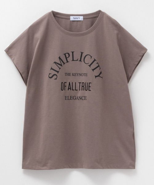 NAVY(ネイビー)の「NAVY アーチプリントTシャツ(Tシャツ/カットソー・レディース・ベージュ/ホワイト/ブラウン・M/L/S/XL)」の13枚目の写真