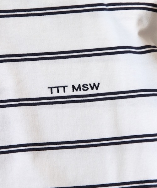 TTT MSW（ティー）の「TTT MSW Border tee（Tシャツ/カットソー