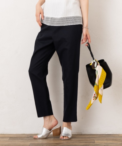 DT☆Intrend「3NOBILE」コットン×リネン テーパードパンツ セール】リネンコットンテーパードパンツ（その他パンツ）｜aunt