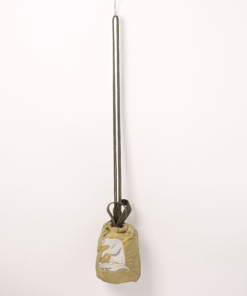 HOUSTON(ヒューストン)の「HOUSTON / QUILTING EFECT BAG / HS6846(ショルダーバッグ・レディース・ブラック/オリーブ・ONESIZE)」の9枚目の写真