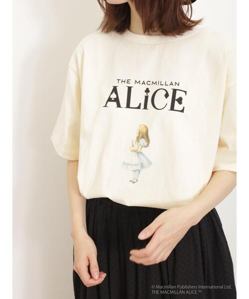 セール】【Alice×SamansaMos2】アリスプリントTシャツ（Tシャツ 