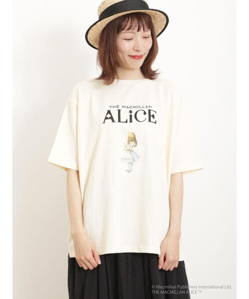 Samansa Mos2（サマンサ モスモス）の「【Alice×SamansaMos2】アリスプリントTシャツ（Tシャツ/カットソー・レディース・ベージュ/キナリ/オフホワイト・F）」の13枚目の写真