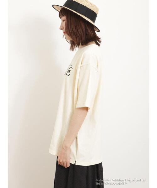 Samansa Mos2（サマンサ モスモス）の「【Alice×SamansaMos2】アリスプリントTシャツ（Tシャツ/カットソー・レディース・ベージュ/キナリ/オフホワイト・F）」の14枚目の写真