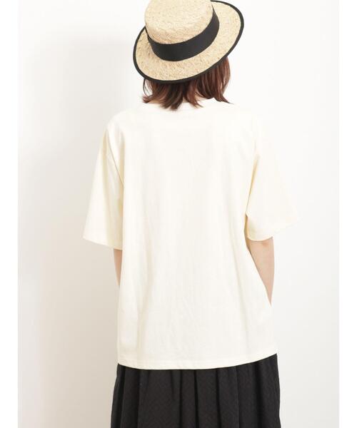 Samansa Mos2（サマンサ モスモス）の「【Alice×SamansaMos2】アリスプリントTシャツ（Tシャツ/カットソー・レディース・ベージュ/キナリ/オフホワイト・F）」の15枚目の写真