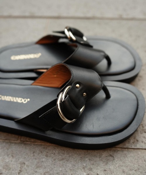 CAMINANDO（カミナンド）の「CAMINANDO(カミナンド) THONG PLATFORM SANDALS/2427/（サンダル・レディース・ブラック・6/7/8）」の10枚目の写真