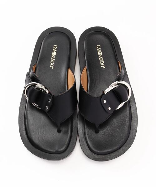 CAMINANDO（カミナンド）の「CAMINANDO(カミナンド) THONG PLATFORM SANDALS/2427/（サンダル・レディース・ブラック・6/7/8）」の13枚目の写真