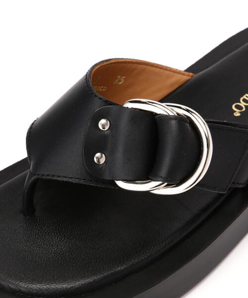 CAMINANDO（カミナンド）の「CAMINANDO(カミナンド) THONG PLATFORM SANDALS/2427/（サンダル・レディース・ブラック・6/7/8）」の17枚目の写真
