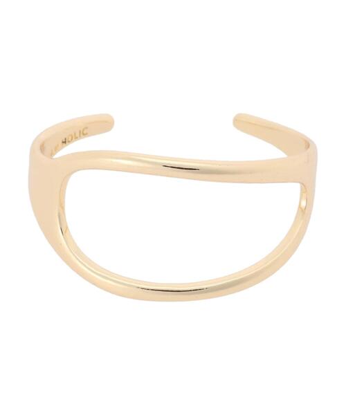 AMERICAN HOLIC(アメリカンホリック)の「変形ラウンドバングル(ブレスレット・レディース・シルバー/ゴールド・FREE)」の5枚目の写真