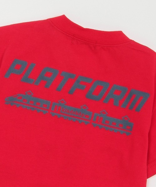 kladskap(クレードスコープ)の「裾レイヤード風電車半袖Tシャツ(Tシャツ/カットソー・キッズ・ライトブルー/レッド・90cm/100cm/110cm/120cm/130cm)」の4枚目の写真