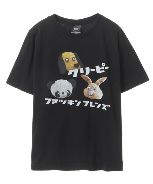 Candy Stripper(キャンディストリッパー)の「CREEPY ANIMALS Tシャツ(Tシャツ/カットソー・レディース・オフホワイト/ライトブルー/ブラック・1/2/3)」の3枚目の写真