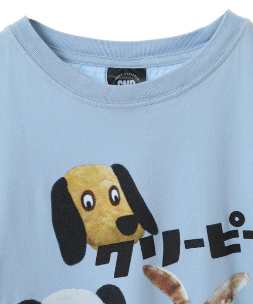 Candy Stripper(キャンディストリッパー)の「CREEPY ANIMALS Tシャツ(Tシャツ/カットソー・レディース・オフホワイト/ライトブルー/ブラック・1/2/3)」の5枚目の写真