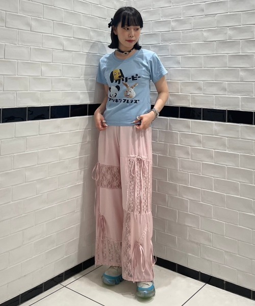 Candy Stripper(キャンディストリッパー)の「CREEPY ANIMALS Tシャツ(Tシャツ/カットソー・レディース・オフホワイト/ライトブルー/ブラック・1/2/3)」の11枚目の写真