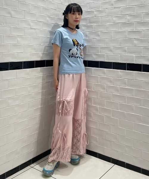 Candy Stripper(キャンディストリッパー)の「CREEPY ANIMALS Tシャツ(Tシャツ/カットソー・レディース・オフホワイト/ライトブルー/ブラック・1/2/3)」の12枚目の写真