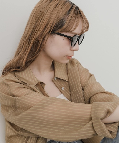 SMELLY（スメリー）の「ボストンシェイプサングラス（サングラス・レディース・グリーン系その他/ブラック系その他/ブラウン系その他/グレー系その他・-）」の5枚目の写真