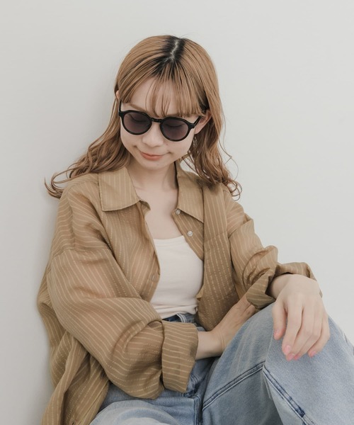 SMELLY（スメリー）の「ボストンシェイプサングラス（サングラス・レディース・グリーン系その他/ブラック系その他/ブラウン系その他/グレー系その他・-）」の6枚目の写真