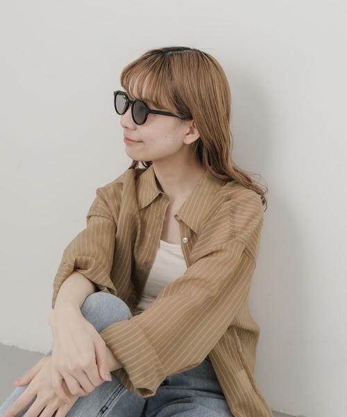 SMELLY（スメリー）の「ボストンシェイプサングラス（サングラス・レディース・グリーン系その他/ブラック系その他/ブラウン系その他/グレー系その他・-）」の7枚目の写真