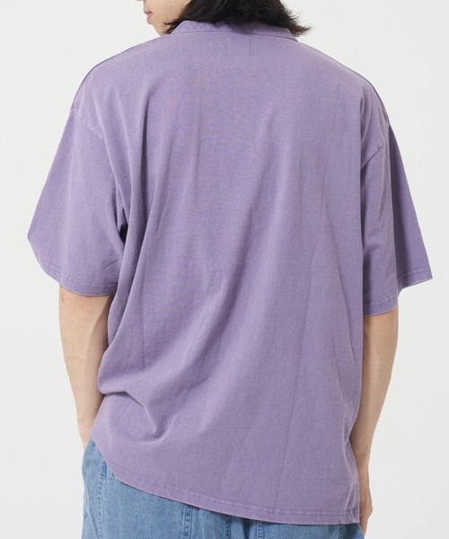 ROUGH TRADE(ラフトレード)の「USAコットン ピグメント ヘンリーネック半袖TEE(M1)(Tシャツ/カットソー・メンズ・アイボリー/パープル/チャコールグレー・X-LARGE/LARGE/MEDIUM)」の12枚目の写真