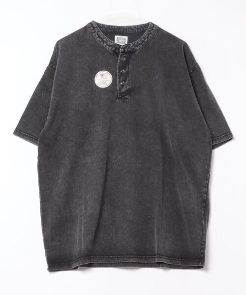 ROUGH TRADE(ラフトレード)の「USAコットン ピグメント ヘンリーネック半袖TEE(M1)(Tシャツ/カットソー・メンズ・アイボリー/パープル/チャコールグレー・X-LARGE/LARGE/MEDIUM)」の10枚目の写真