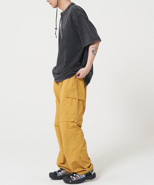 ROUGH TRADE(ラフトレード)の「USAコットン ピグメント ヘンリーネック半袖TEE(M1)(Tシャツ/カットソー・メンズ・アイボリー/パープル/チャコールグレー・X-LARGE/LARGE/MEDIUM)」の8枚目の写真