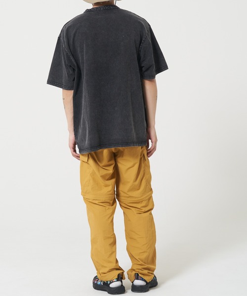 ROUGH TRADE(ラフトレード)の「USAコットン ピグメント ヘンリーネック半袖TEE(M1)(Tシャツ/カットソー・メンズ・アイボリー/パープル/チャコールグレー・X-LARGE/LARGE/MEDIUM)」の9枚目の写真