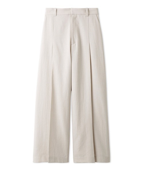 emmi（エミ）の「フロントプリーツUVカットパンツ（その他パンツ・レディース・ブラック/イエロー/ライトベージュ・0/1）」の2枚目の写真