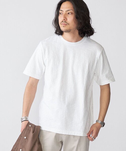 SHIPS: リンクス ジャカード リーフ Tシャツ SHIPS: リンクス ジャカード リーフ Tシャツ｜ SHIPS 公式サイト