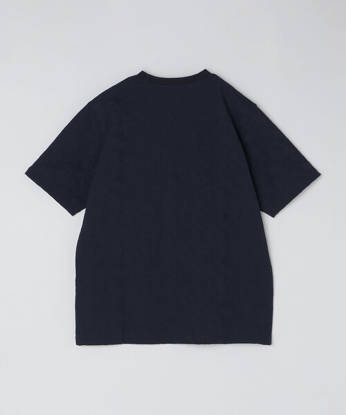 セール】SHIPS: リンクス ジャカード リーフ柄 Tシャツ（Tシャツ